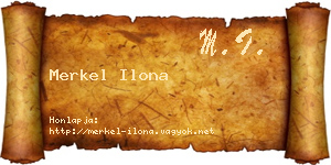 Merkel Ilona névjegykártya