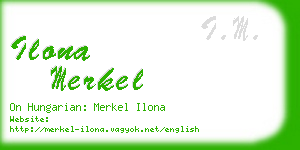 ilona merkel business card